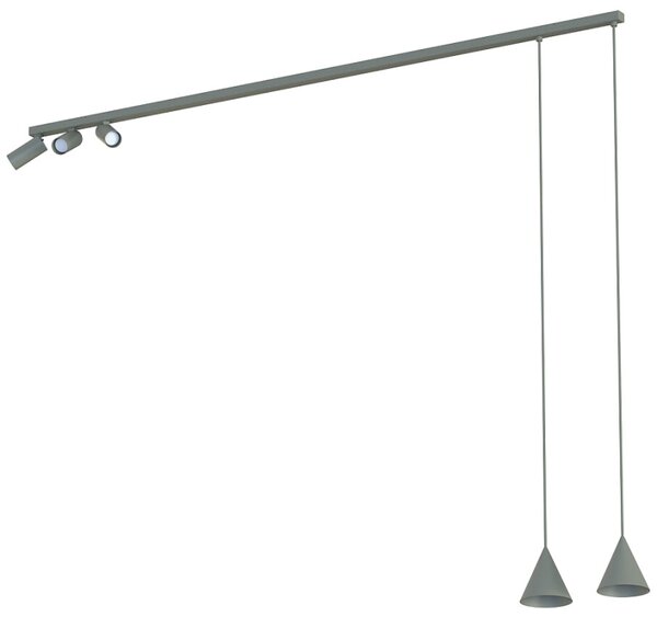 Nowodvorski Lighting Závěsné svítidlo na lanku 11472 FOURTY V ZWIS UMBRA GRAY
