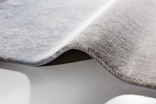 Kusový koberec vlněný Agnella Agnus Milika Béžový Modrý (binding) Rozměr: 80x150 cm