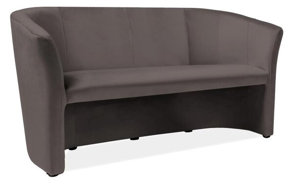Pohovka Cuba Velvet, trojsedák, šedá