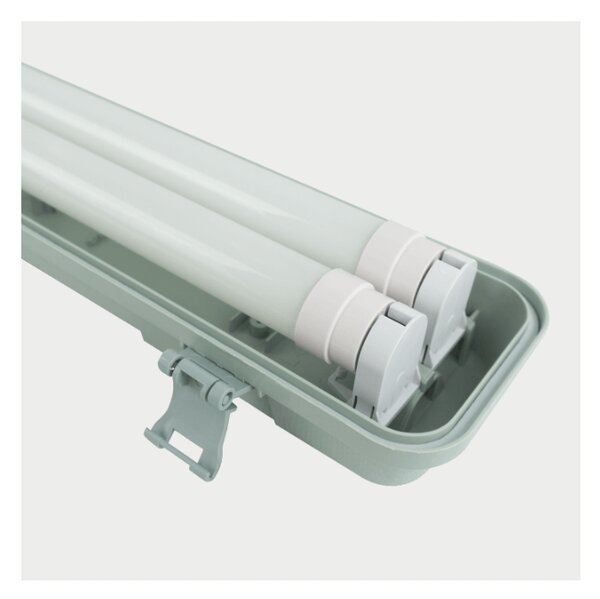 ECOLIGHT Hermetické svítidlo 60cm + 2x LED trubice studená bílá - SET