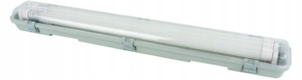 ECOLIGHT Hermetické svítidlo 60cm + 2x LED trubice studená bílá - SET