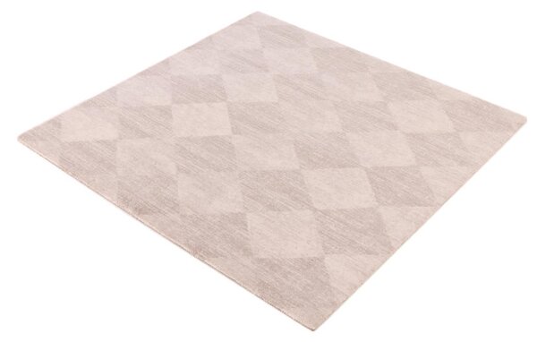 Kusový koberec vlněný Agnella Agnus Checkered Béžový Rozměr: 133x195 cm