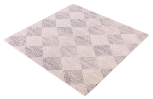 Kusový koberec vlněný Agnella Agnus Checkered Šedý Rozměr: 300x400 cm