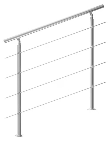 Deuba Schodišťové zábradlí 4 vzpěry - 120 cm