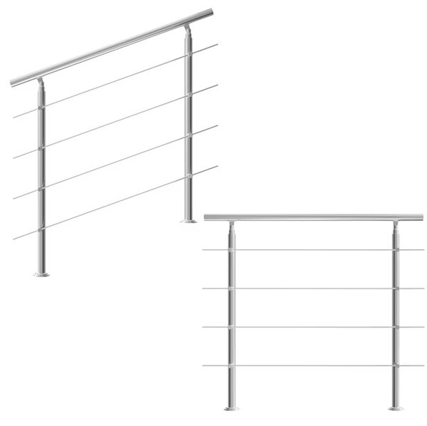 Deuba Schodišťové zábradlí 4 vzpěry - 120 cm