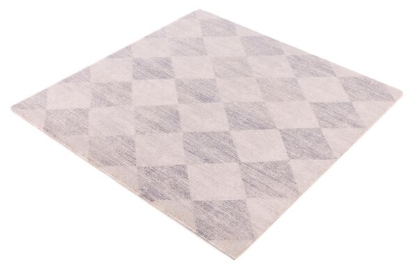 Kusový koberec vlněný Agnella Agnus Checkered Šedý Rozměr: 300x400 cm