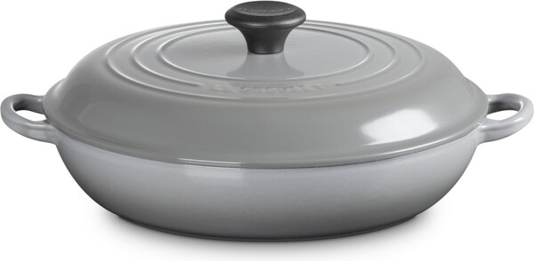 Hrnec Gourmet nízký 30 cm, světle šedý