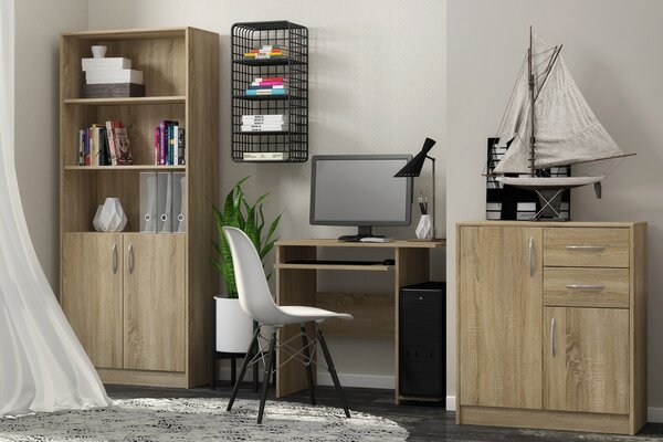 CASARREDO MAXIM 6 dvoudveřová skříň s policemi, dub sonoma
