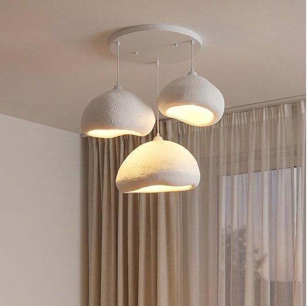 Brilagi - Lustr na lanku WABI SABI 3xE27/40W/230V pr. 82 cm bílá
