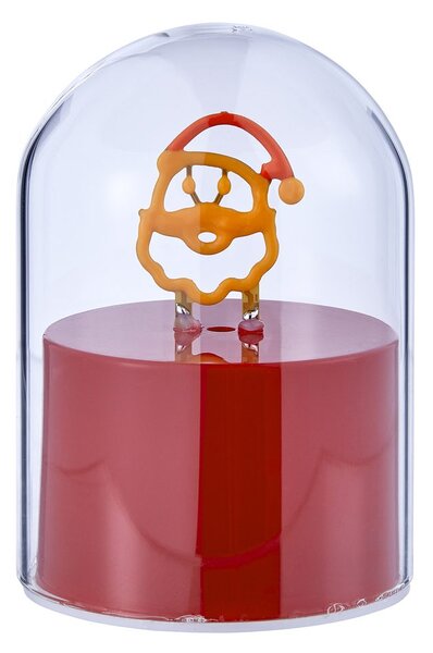 GLOW BALL Neonové světlo Santa 10 cm - červená