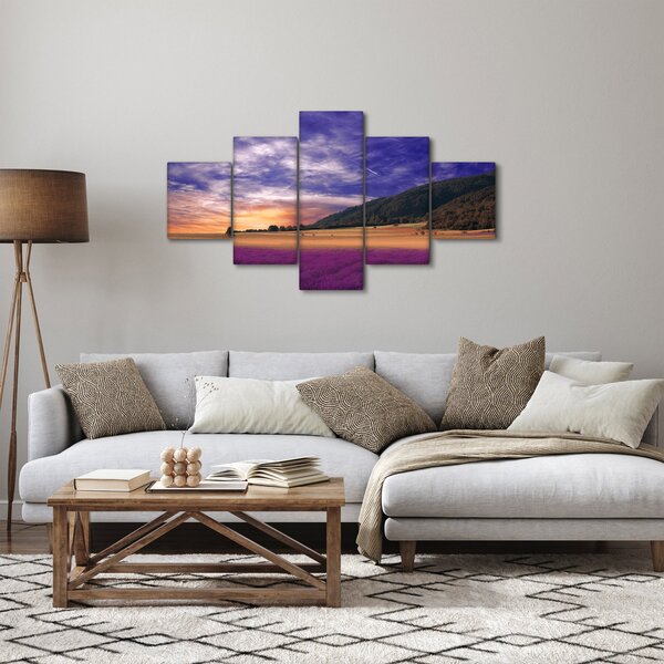 Obraz levandulové louky (125x70 cm)
