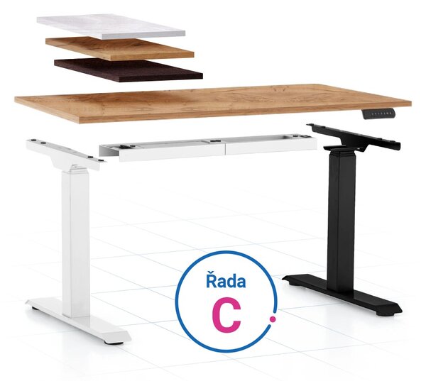 Výškově nastavitelný stůl OfficeTech C, konfigurátor
