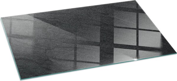 Sklenná podkladová deska pro 120x60 cm - kamna - krbová deska sklenná - ochranné sklo - ochranná deska proti jiskrám - sklenná podkladová deska ohnivzdorná - ochranná deska proti teplu - ochrana sklenného podkladu - struktura kamenného povrchu