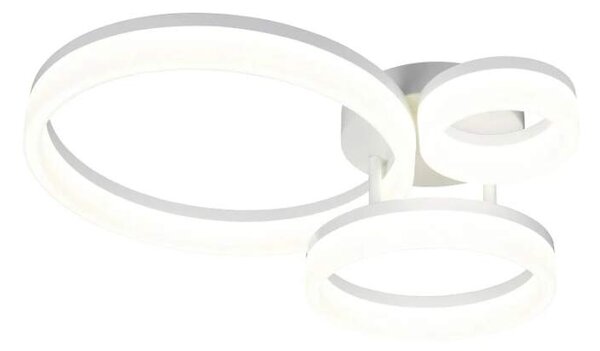 Trio Leuchten R63601331 SCOPE - Stropní LED bílé svítidlo 51 x 40,5cm, 32W, 4200lm, 4000K (Moderní stropní přisazený lustr v bílé barvě)