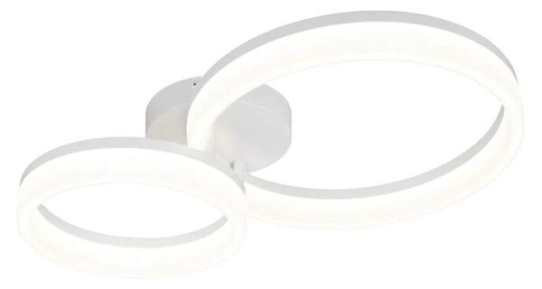 Trio Leuchten R63601231 SCOPE - Stropní LED bílé svítidlo 51 x 33cm, 22W, 3000lm, 4000K (Moderní stropní přisazený lustr v bílé barvě)