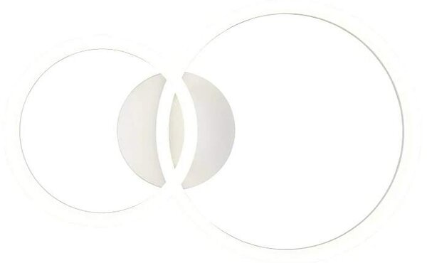 Trio Leuchten R63601231 SCOPE - Stropní LED bílé svítidlo 51 x 33cm, 22W, 3000lm, 4000K (Moderní stropní přisazený lustr v bílé barvě)