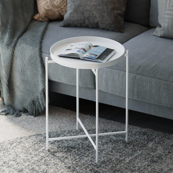 Kalune Design Odkládací stolek Shb-007-B bílý