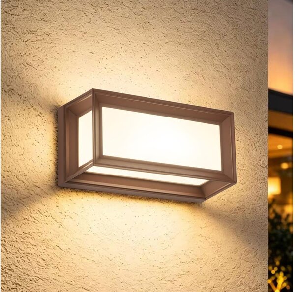 Brilagi - LED Venkovní nást. svítidlo se senzorem PARKER LED/12W/230V hnědá IP44