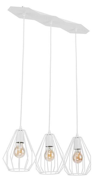Lustr na lanku BRYLANT 3xE27/60W/230V bílá