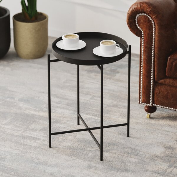 Kalune Design Odkládací stolek Shb-007-B černý