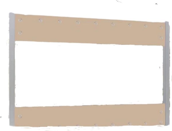 Vortex transparentní PVC plachta - nepromokavá - dekplane - veranda - baldachýn - vtrná zábrana - khaki - 240x210 cm
