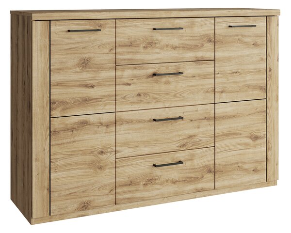 Kondela Dvoudveová komoda se zásuvkami Dorsi 2D4S - dub navarra