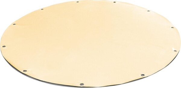 (600g/m²) Kulatá plachta na nákladní auto/PVC plachta s 20mm oky (béová RAL1014, 600 cm) Krycí plachta na bazén Krycí plachta na bazén Podloka pod bazén Ochranná plachta na bazén