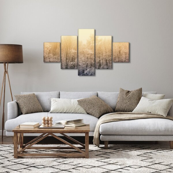 Obraz mrazivého lesa (125x70 cm)