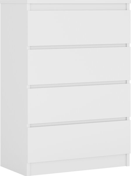 Komoda 70 cm - se 4 zásuvkami v bílé barv / rzné barvy a velikosti