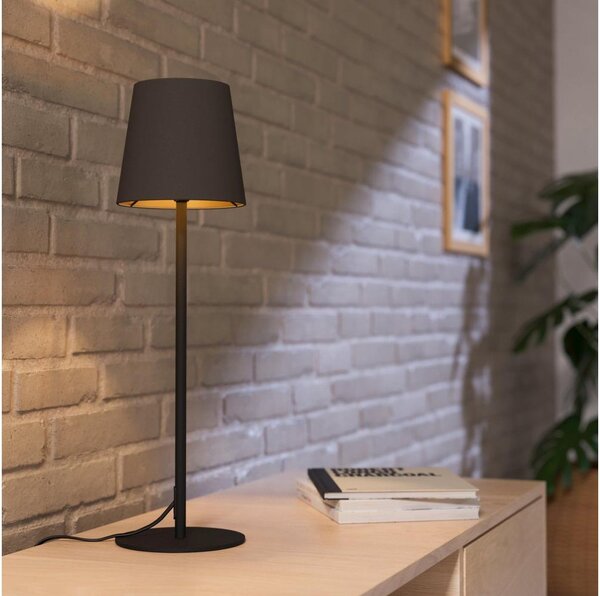 Eglo 901129 - Stolní lampa FIORANA 1xE14/40W/230V černá/hnědá