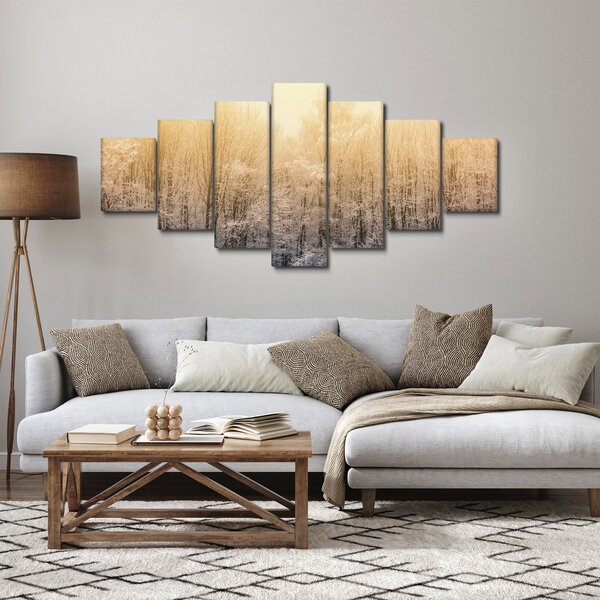 Obraz mrazivého lesa (210x100 cm)