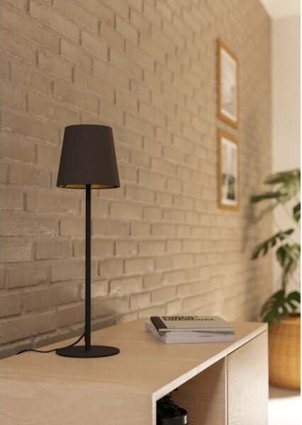 Eglo 901129 - Stolní lampa FIORANA 1xE14/40W/230V černá/hnědá