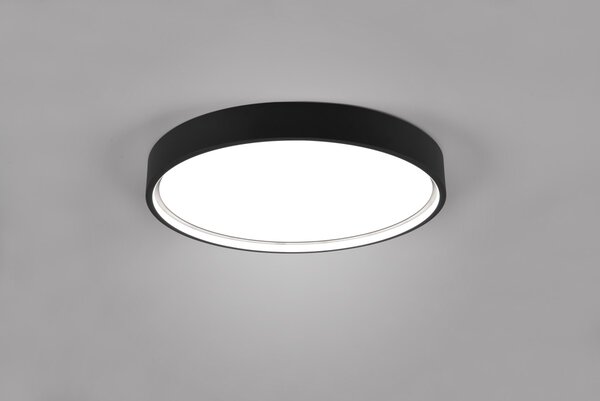 Trio 641310232 LED přisazené stropní svítidlo Doha - nastavení barvy světla na svítidle, oddělené spínání světelných zdrojů, matná černá