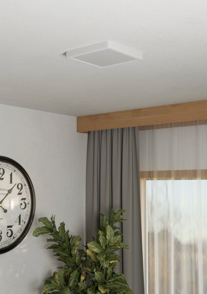 Eglo 901312-LED Str. svítidlo FUEVA LED/10,5W/230V 2700/4000/6500K 22x22 cm bílá