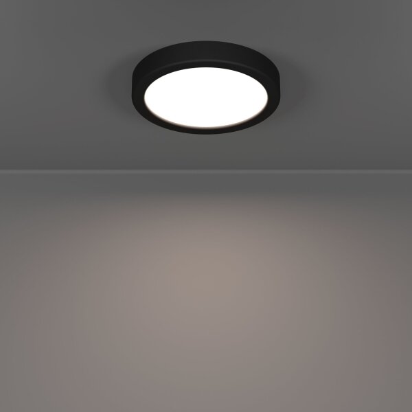 Eglo 901324 - LED Koup. strop. svítid. FUEVA LED/7,5W/230V pr.16,6cm IP44 černá