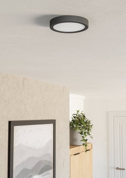 Eglo 901297-LED Str. svítid. FUEVA LED/7,5W/230V 2700/4000/6500K pr.16,6cm černá