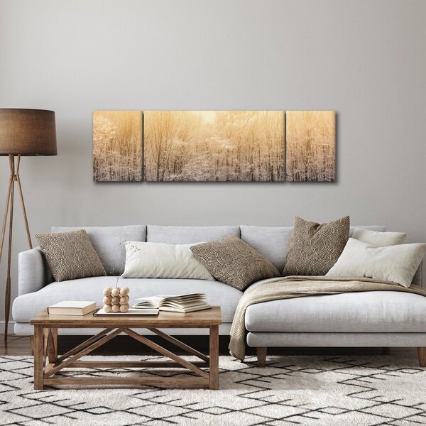Obraz mrazivého lesa (170x50 cm)