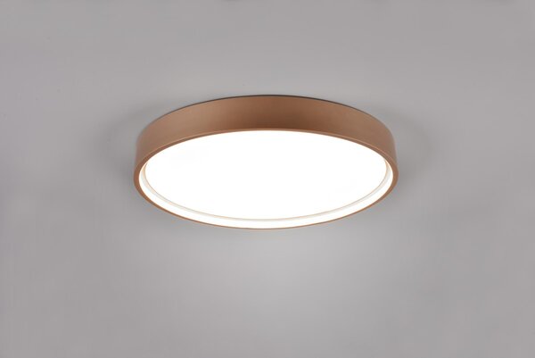 Trio 641310265 LED přisazené stropní svítidlo Doha - nastavení barvy světla na svítidle, oddělené spínání světelných zdrojů, kávová