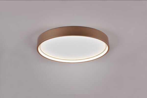 Trio 641310265 LED přisazené stropní svítidlo Doha - nastavení barvy světla na svítidle, oddělené spínání světelných zdrojů, kávová