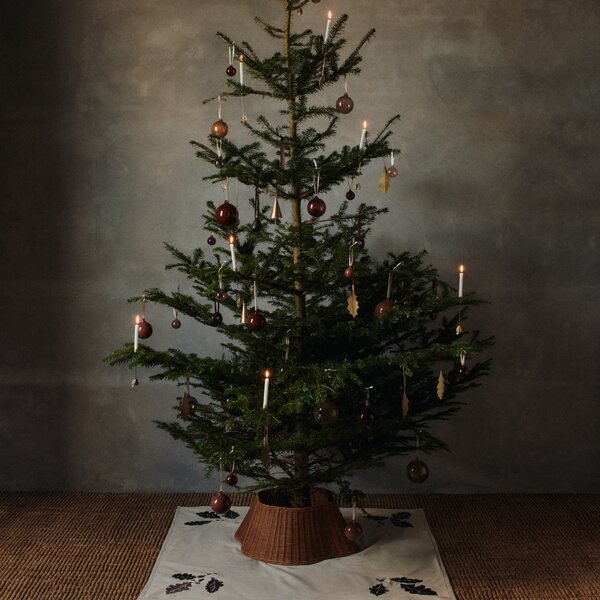 FERM LIVING Skleněné ozdoby Glass Baubles, Small, Roseate Translucent, sada 3 kusů