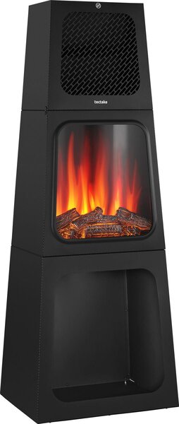 Elektrický krb Soleil, 2 nastavení teploty, termostat, efekt plamene - erný