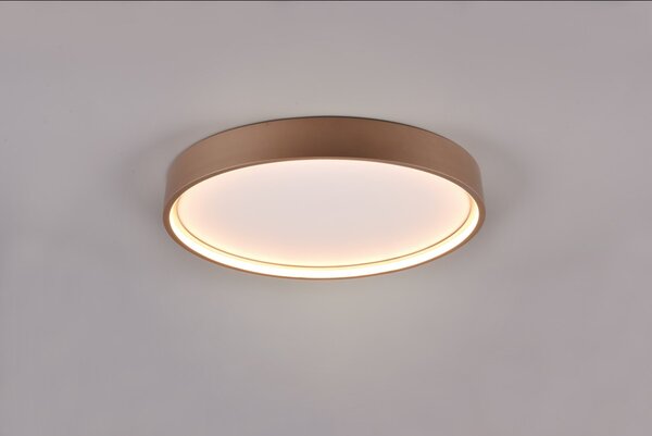 Trio 641310265 LED přisazené stropní svítidlo Doha - nastavení barvy světla na svítidle, oddělené spínání světelných zdrojů, kávová