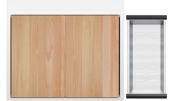 Kuchyňský dřez granitový jednokomorový bez odkapávače s velkou komorou XXL Oslo 60 Top + Dárek