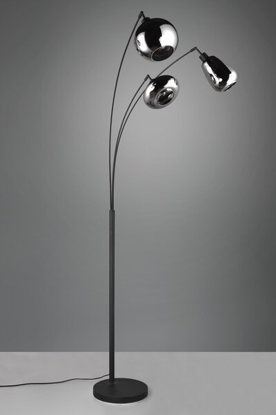 Trio 417000332 stojací svítidlo Lumina 3x10W | E14 | IP20 - nožní spínač, černá
