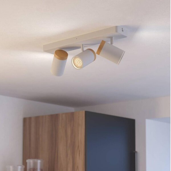 Eglo 300004 - Koupelnové bodové svítidlo CONSUMA 3xGU10/3W/230V IP44 bílá/béžová