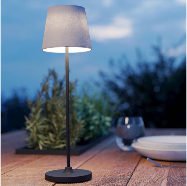Eglo 75937 -LED Stm. nab. stolní lampa LEONERO LED/3,8W/5V 2000mAh černá/krémová