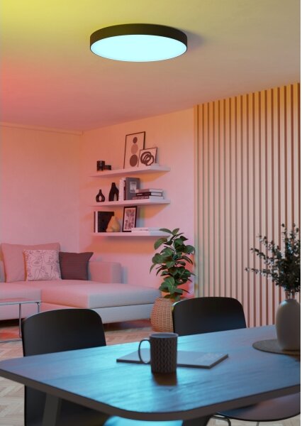 Eglo 901905-LED RGBW Stm. stro. svítidlo GALLIZZI-Z LED/36,5W/230V pr.69cm černá