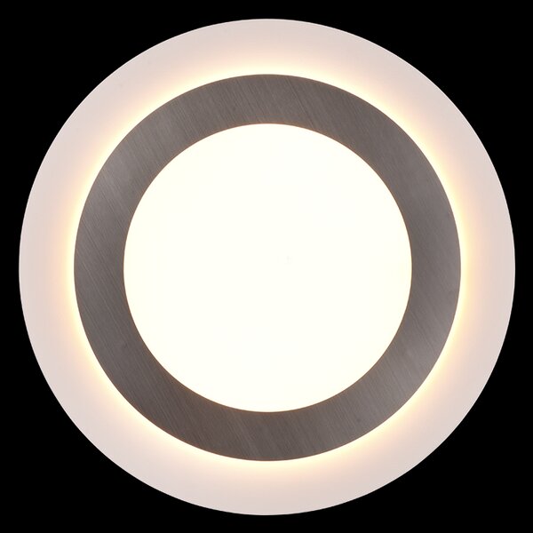 Trio 641519207 LED přisazené stropní svítidlo Morgan 1x42W | 5600lm | 2700-6000K | IP20 - nastavitelná barva světla ve stupních + plynulé nastavení barvy světla, integrovaný stmívač, funkce pamětí, noční režim, dálkové ovládání, časový spínač, nikl