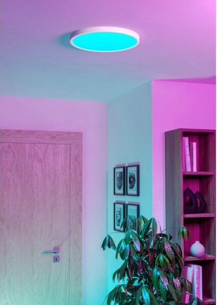 Eglo 901726 -LED RGBW Stm. kou. st. sv. FUEVA-Z LED/17,5W/230V 38,9cm IP44 bílá
