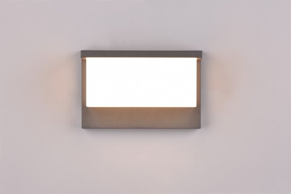 Trio 240960142 LED nástěnná lampa Nestos 1x13W | 1300lm | 3000K | IP54 - antracit